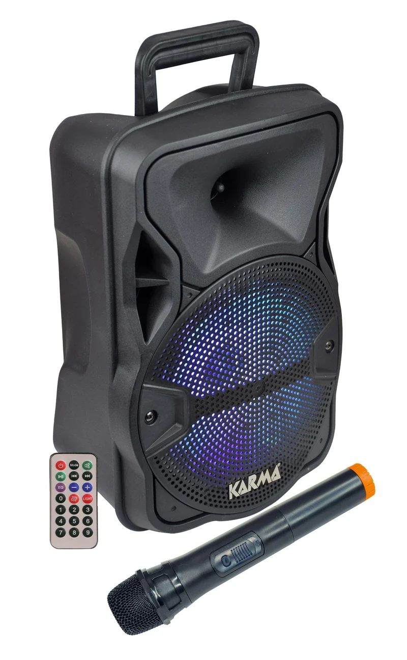 KARMA LX 8 Diffusore amplificato con radiomicrofono 300W PMPO