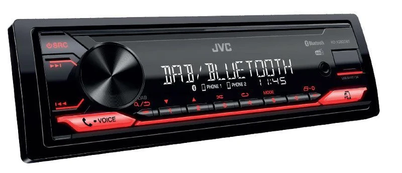 JVC KD-X282DBT Autoradio 1 DIN con DAB+, USB, JVC Remote App, Android Music, Bluetooth, AUX