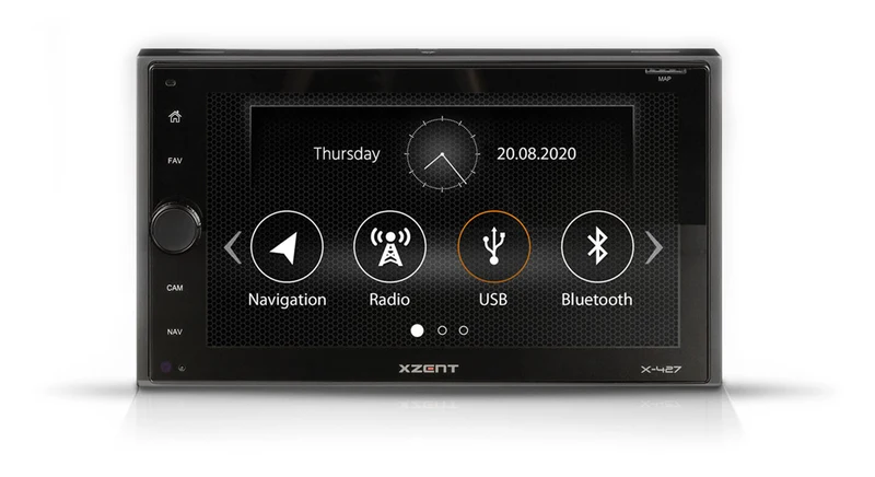 Xzent X-427 Autoradio 2 DIN 6.5" Car Play, Android link, Bluetooth, modulo GPS