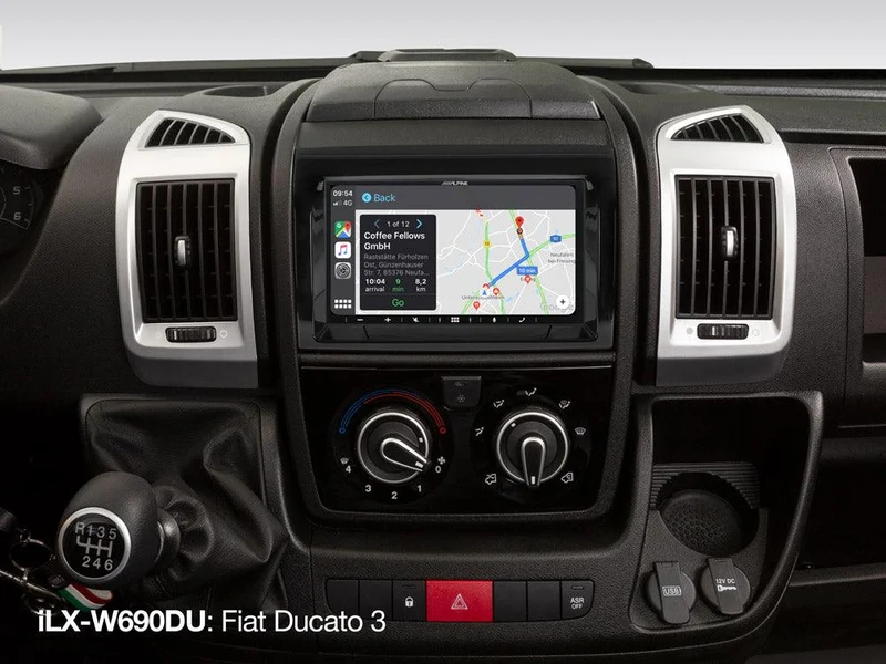Alpine iLX-W690DU Autoradio 2 DIN per Fiat Ducato III (250/290), Citroën Jumper 2 e Peugeot Boxer