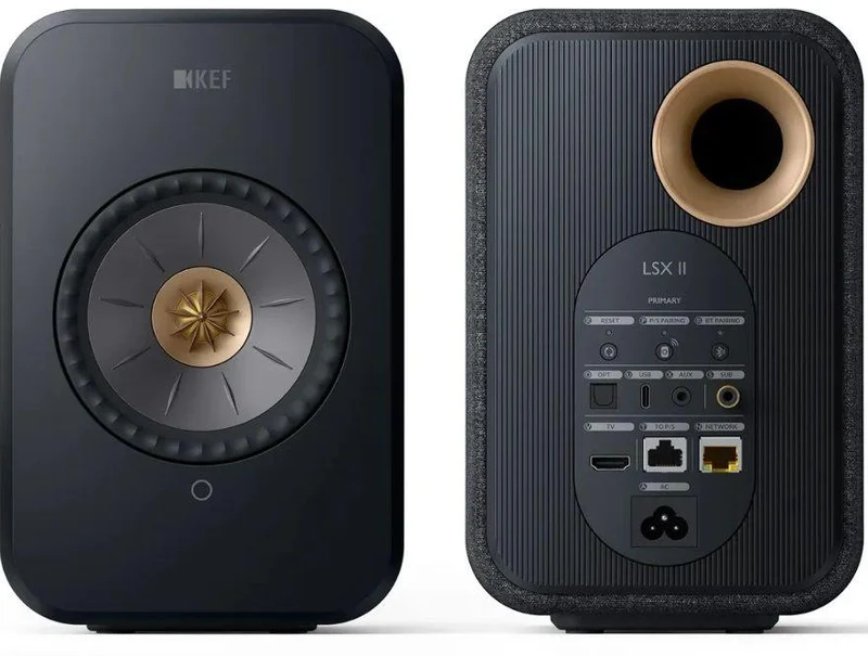 Kef LSX 2 Diffusori wireless attivi definitivi - Driver UNI-Q-Carbon Black *SCONFEZIONATO*