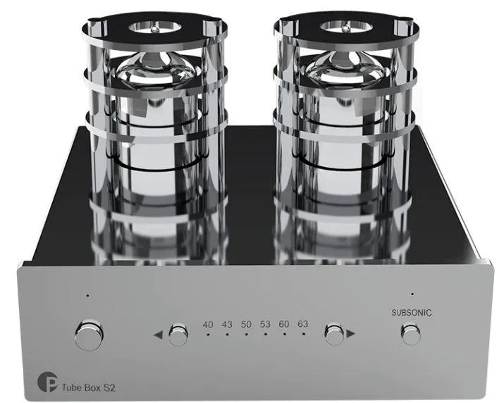 Pro-ject TUBE BOX S2 ULTRA CHROME Stadio fono MM/MC a valvole (2 valvole ECC83 ultra rare JJ selezionate a mano)