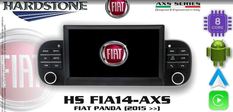 Hardstone HS FIA14-AXS Autoradio per FIAT PANDA dal 2015 in poi