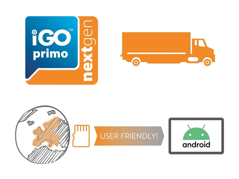 Phonocar NV946 Mappa di navigazione offline iGo Primo NextGen Europa TRUCK - Android