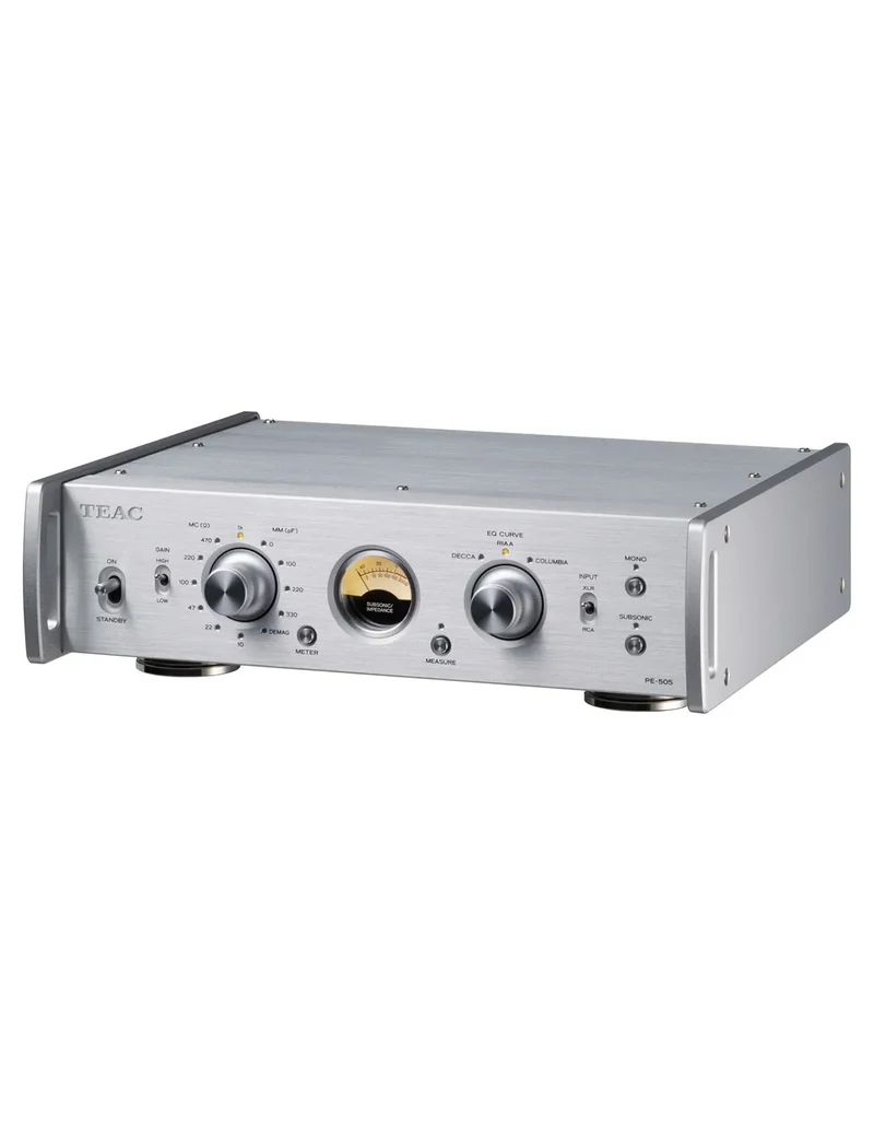TEAC PE-505 Stadio Phono MM/MC equalizzazione RIAA, DECCA e COLUMBIA completamente bilanciato