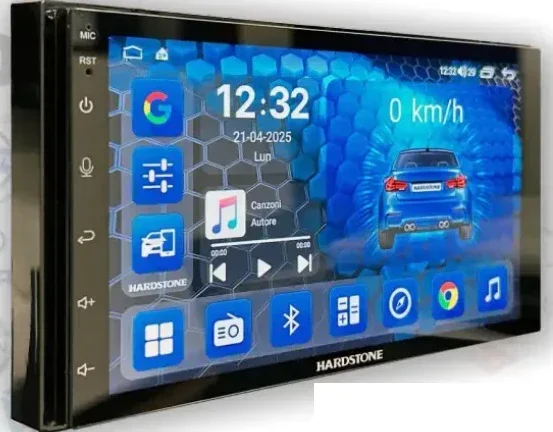 Hardstone HS-DL7-ELC4 DAB Autoradio Android 11 – 4GB RAM - 64GB ROM - 8 CORE UHD-QLED da 7" + DAB