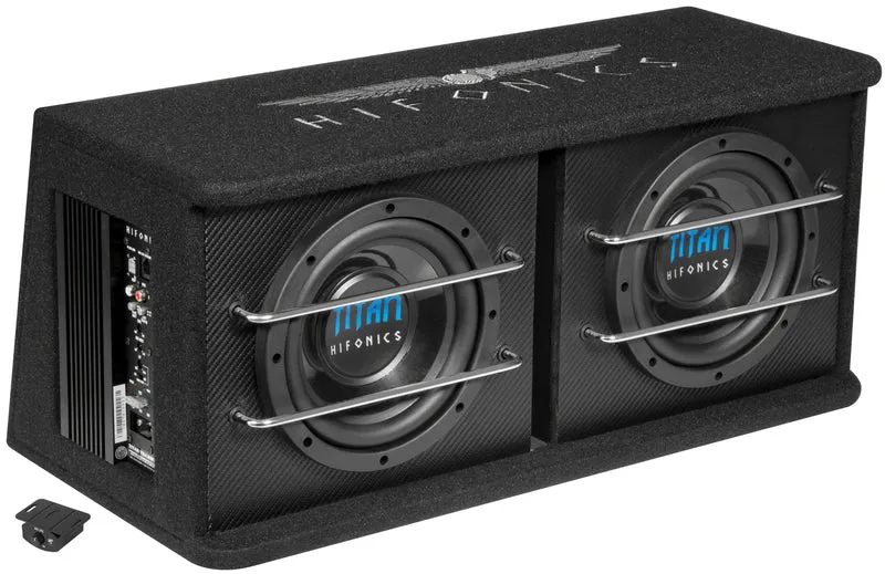 Hifonics TDA-200R Subwoofer in cassa Bass Reflex doppia attiva da 2 x 200mm 600W