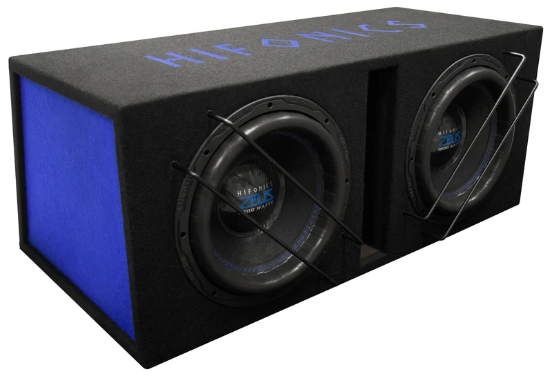 Hifonics ZSPL-12DUAL Subwoofer in cassa Bassreflex doppio da 2 x 300mm 4+4 Ohm 3600W