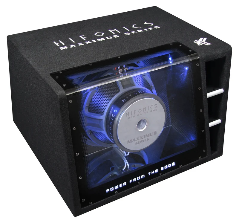 Hifonics MXZ-12BP subwoofer passivo in cassa da 300mm 4+4 Ohm 2000W