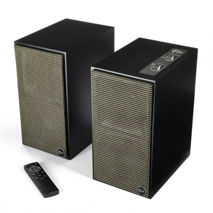 Klipsch The Fives Matte Black Diffusori 4.5" attivi 160W Bluetooth 5.0 A2DP, ingresso PHONO