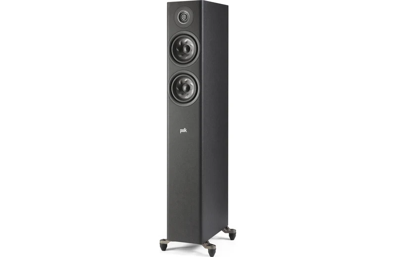 Polk Audio R500 Diffusori da pavimento compatto, Tweeter Pinnacle Ring Radiator da 1", 2 Woofer con cono a turbina da 5.25" (COPPIA)