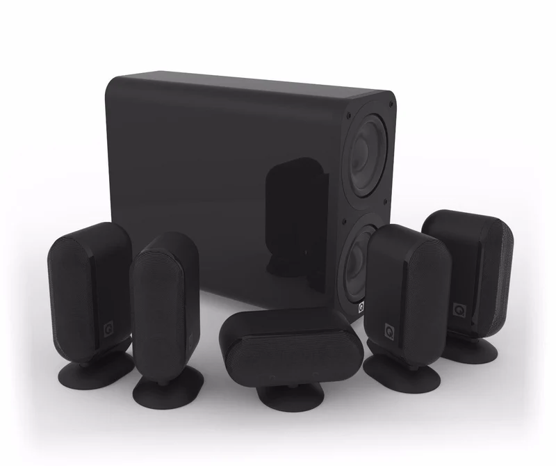 Q Acoustics Q 7000i 5.1 SLIM SPEAKER PACK sistema home cinema composto di 2 cp Q 7000LRi + 1 Q 7000Ci Centre + subwoofer Q 7060S-NERO
