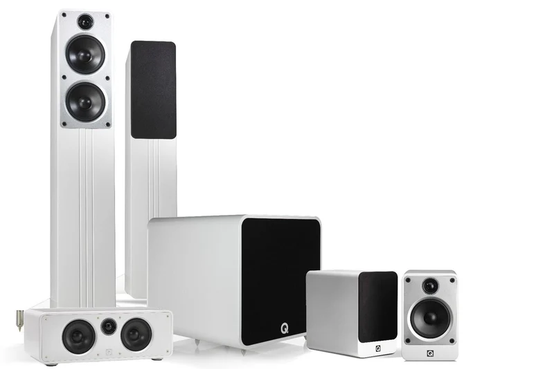 Q Acoustics CONCEPT 5.1 PLUS CINEMA PACK Sistema home cinema composto di Concept 40 + Concept Centre + Concept 20 + QB 12 subwoofer