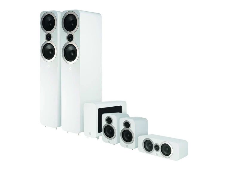 Q Acoustics Q 3050i CINEMA PACK Sistema home cinema completo: 1 cp Q3050i + 1 cp Q3010i + Q3090i Centre + Q3060S subwoofer