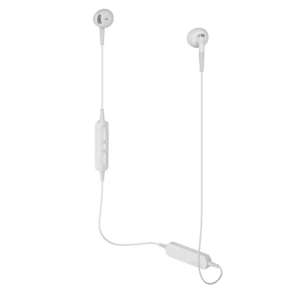 Audio Technica ATH-C200BT WH Auricolari bluetooth, con design ergonomico per un’eccellente qualità sonora