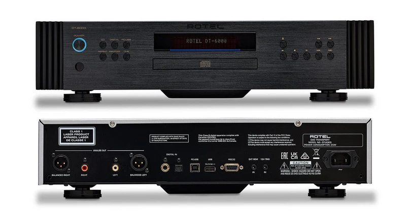 Rotel DT-6000 Lettore CD e convertitore DAC serie Diamond, D/A ESS Sabre ES9028PRO a 8 canali, 32bit/384KHz