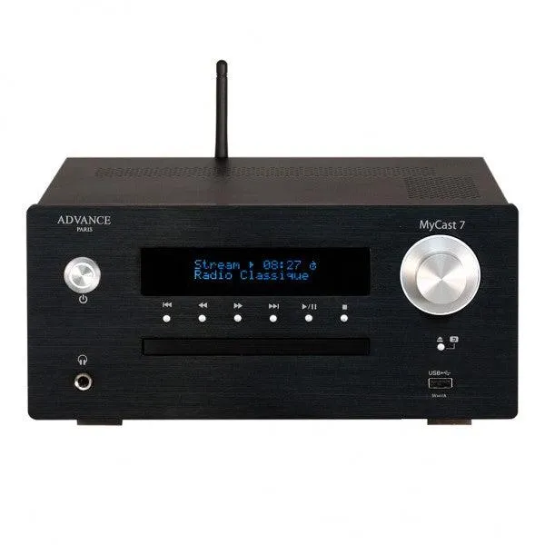 ADVANCE PARIS MYCAST 7 Streamer di rete All-in-One, lettore CD, radio DAB+ e FM, ingresso HDMI E-ARC, bluetooth