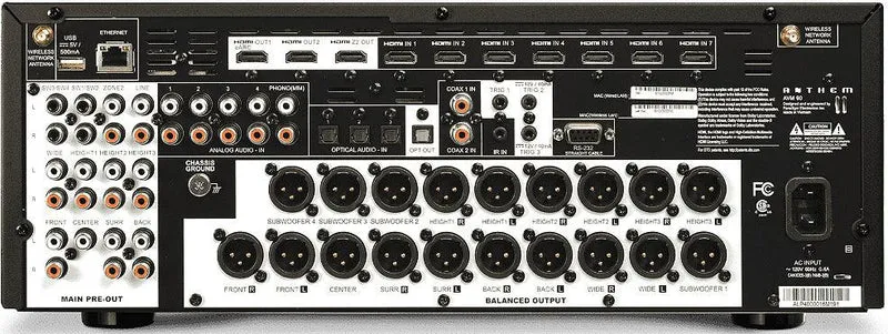 Anthem AVM90 Preamplificatore A/V multicanale 15.4. 4K UltraHD e HDR. Bluetooth 4.2, HDMI 2.1 e 8K