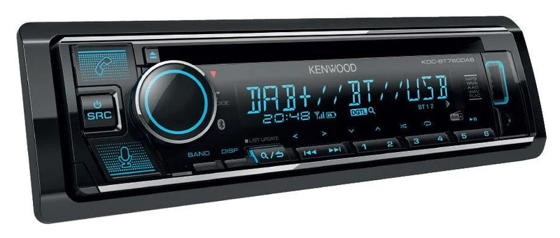 Kenwood KDC-BT760DAB autoradio 1 DIN CD/USB Receiver con Digital radio DAB+, Bluetooth, Alexa