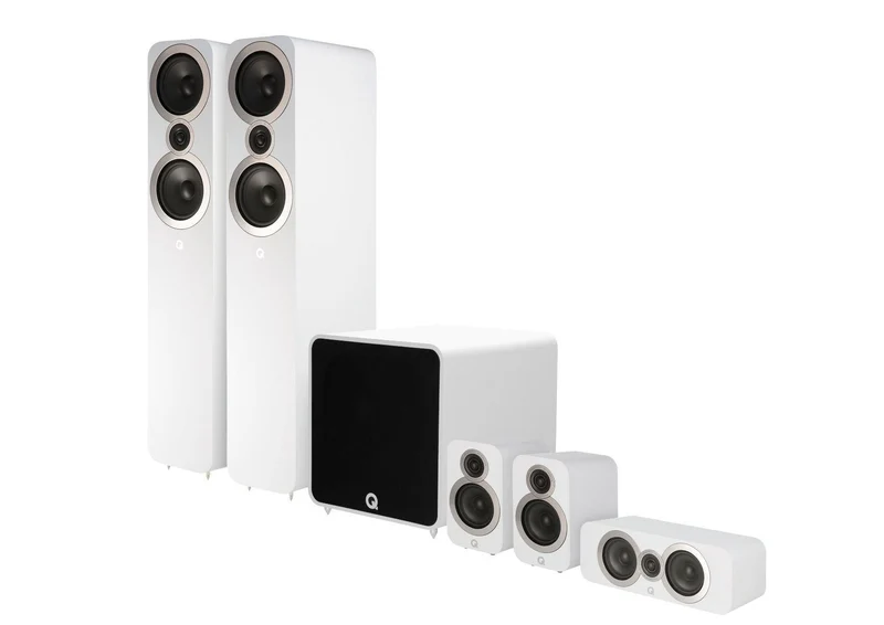 Q Acoustics Q 3050i PLUS Cinema PACK sistema home cinema composto di 1 cp Q3050i + 1 cp Q3010i + Q3090i Centre + QB 12 subwoofer