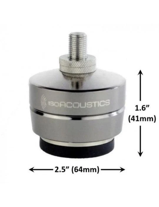 Isoacoustics GAIA I Isolanti acustici per diffusori high end, Peso ammesso 100 Kg (set da 4 PZ)