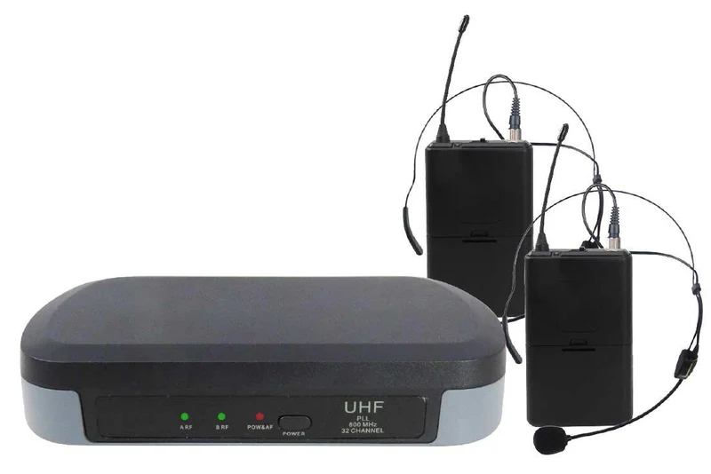 KARMA SET 7302LAV Doppio Radiomicrofono ad archetto UHF