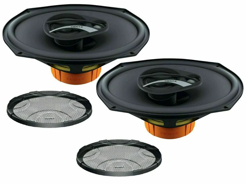 HERTZ DCX 710.3 set altoparlanti coassiali ellittici 7"x10" 3 vie con griglia 300W