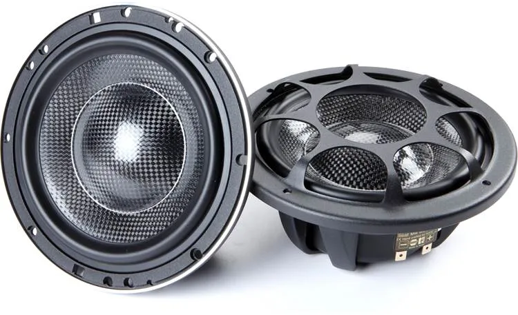 Morel SUPREMO MW6 Coppia woofer 165mm/6.5"Carbon Fiber Membran/Cone Woofer, 140 WRMS