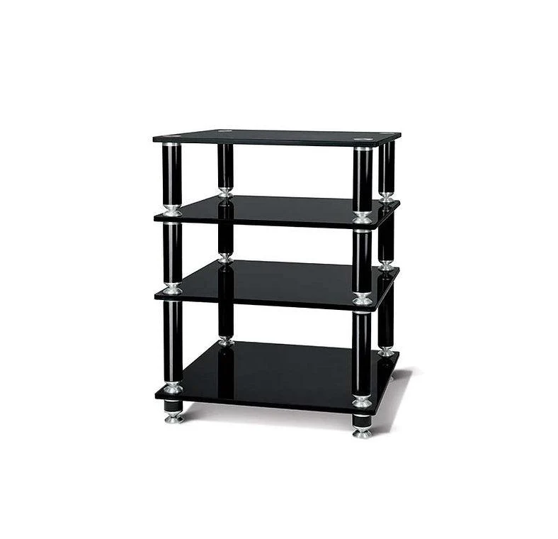 Norstone STABBL HIFI mobile Hi-fi Struttura il metallo e Ripiani in vetro temperato 15mm