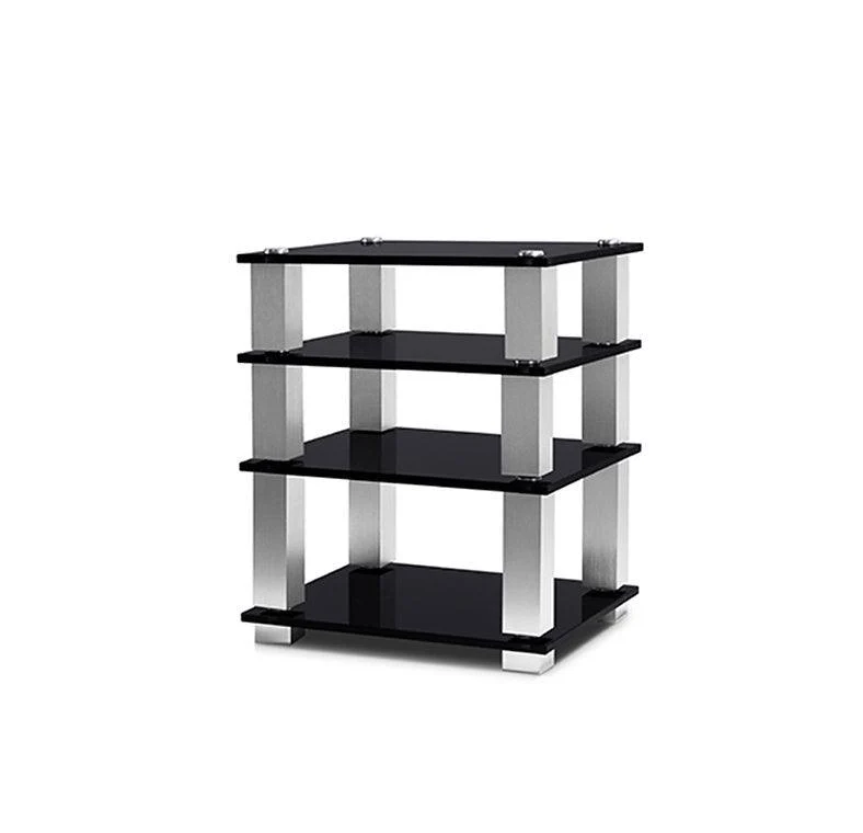 Norstone SQUARE mobile Hifi con Struttura il metallo e ripiani in vetro temperato 19mm