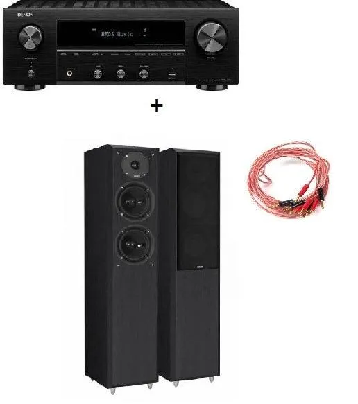 Kit Completo Hifi: Denon DRA-800H black + Eltax Monitor IX Black + Cablaggi Project