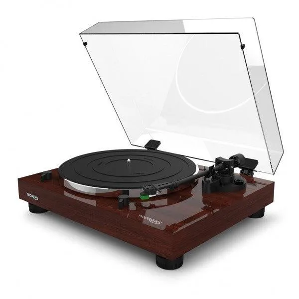 THORENS TD 202 WALNUT HIGH GLOSS Giradischi manuale a telaio rigido rinforzato con trazione a cinghia