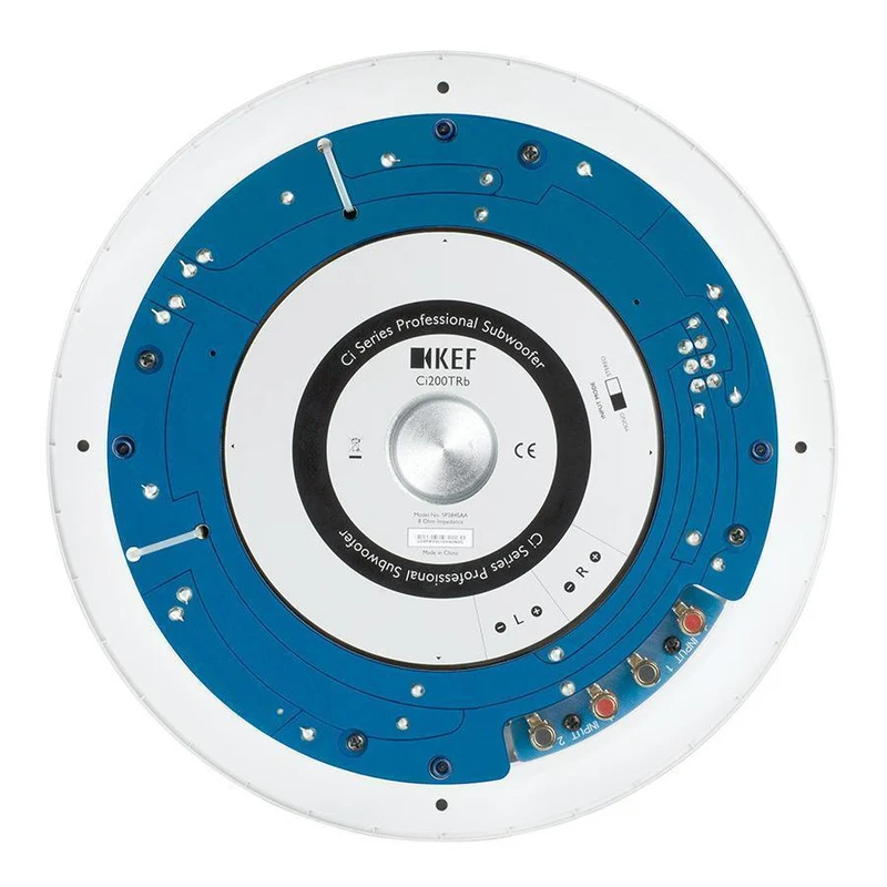 Kef Ci200TRB Subwoofer rotondo ultrasottile doppia Bobina 8Ohm
