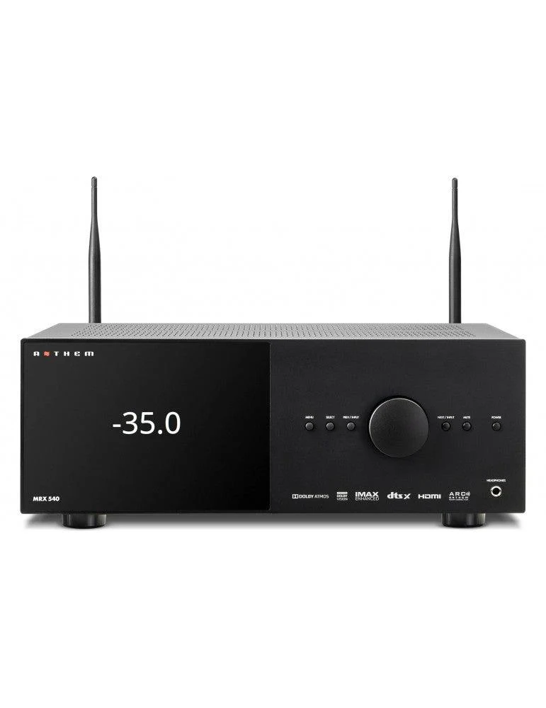 Anthem MRX540 Sintoamplificatore A/V a 7.2 canali, 5x100W, Bluetooth, Airplay2 ,Chromecast Audio, WiFi e Ethernet, 4K UltraHD e HDR