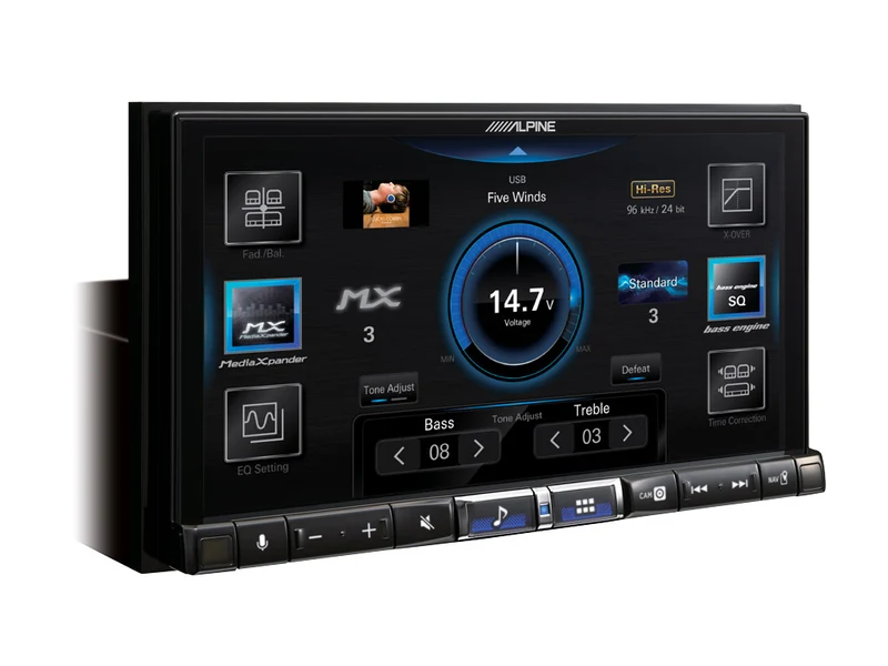 Alpine ILX-705D autoradio 2 DIN Audio Hi-RES con Car Play wireless e Android Auto