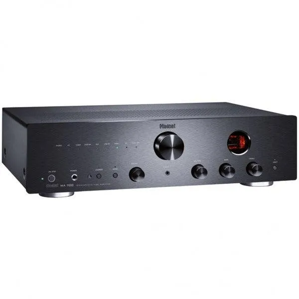 MAGNAT MA700 BLACK amplificatore integrato 2 canali preamplificato a valvole 2 x ECC81, Bluetooth APTX HD