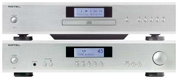 Amplificatore ROTEL A-11 Tribute + Lettore ROTEL CD-11 Tribute SILVER *BUNDLE*