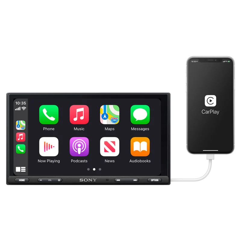 Sony XAV-AX5650 ANT autoradio 2 DIN da 7" con Car Play, Android + ANTENNA DAB