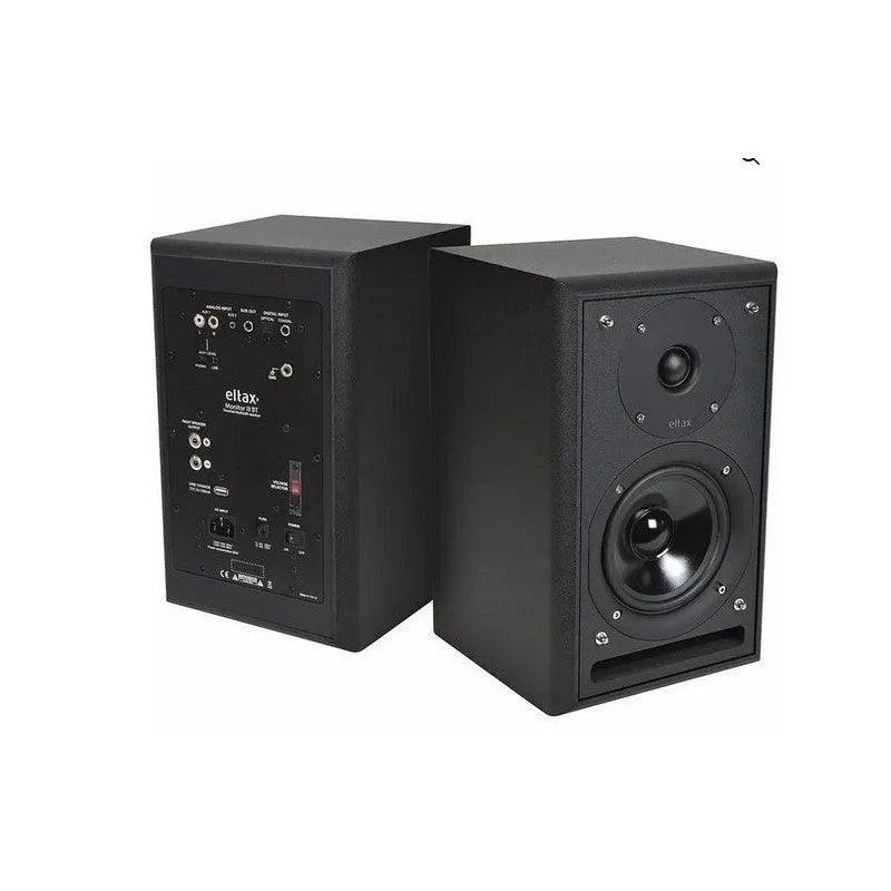 ELTAX MONITOR III BT BLACK Sistema Attivo Bluetooth da Scaffale HiFi