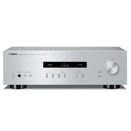 Yamaha A-S201 SI2 SILVER Amplificatore Hifi 2x100W, Ingresso Phono, Pure Direct - GAR. ITALIA