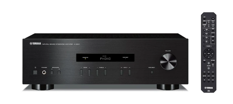 Yamaha A-S201 BL2 BLACK Amplificatore integrato 2x100W, Ingresso Phono, Pure Direct - GAR. ITALIA