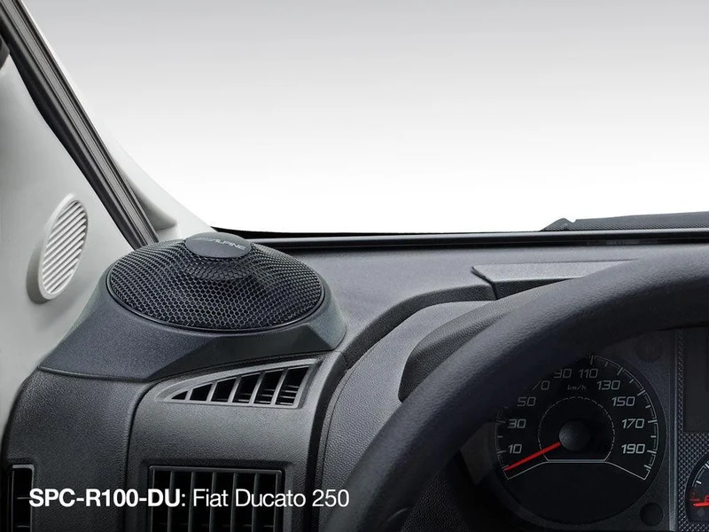 Alpine SPC-R100-DU coppia altoparlanti radiali da cruscotto per Fiat Ducato III, Citroën Maglione II, Peugeot Boxer II