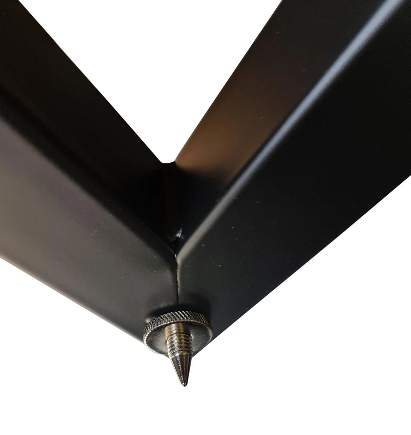 EXTREME SMS1B SUPPORTO CASSE MONITOR STUDIO STAND REGOLABILE CON BASE TRIANGOLARE PIEDINI INTERCAMBIABILI