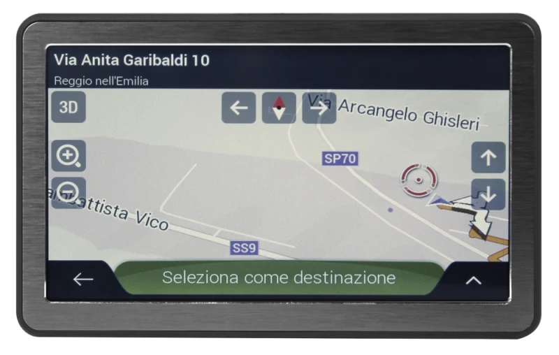 Phonocar NV005 NAVIGATORE GPS PORTATILE con DISPLAY TOUCH SCREEN 7" PER AUTO
