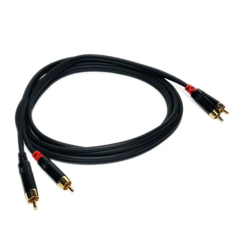 Master Audio RCA620/1 Cavo audio alta qualità, terminato con 2 + 2 RCA maschi 1MT