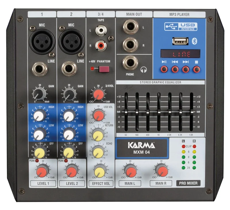 KARMA MXM 04 Mixer microfonico 4 canali