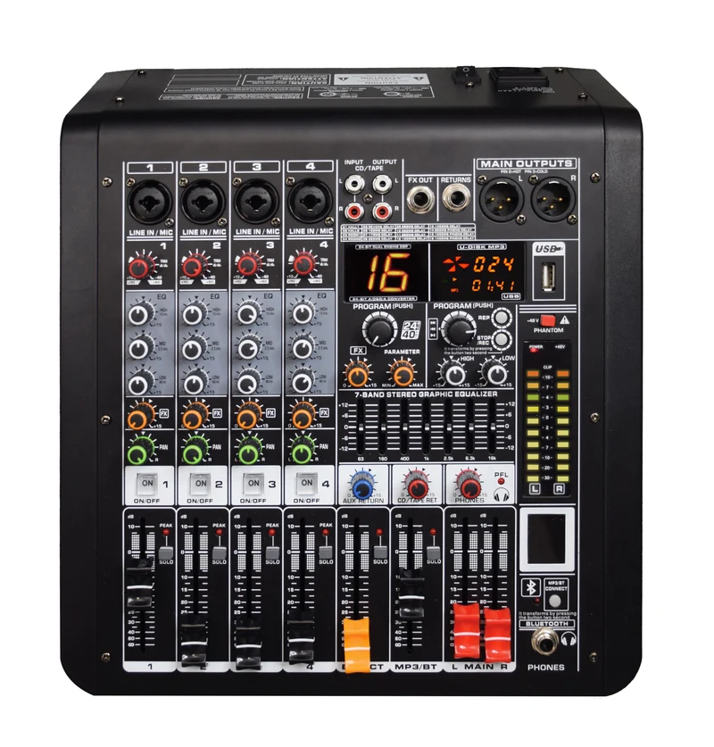 GLEMM MXD 06 Mixer microfonico 6 canali con DSP