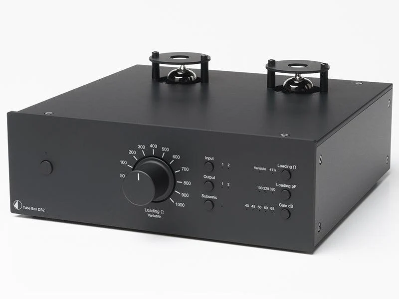 Pro-ject TUBE BOX DS2 Stadio fono MM/MC a valvole. Circuitazione Dual-Mono a componenti discreti - colore NERO