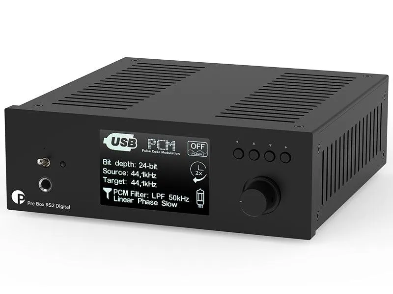 Pro-ject PRE BOX RS2 DIGITAL Nero Preamplificatore/Convertitore high-end. Circuitazione Dual Mono bilanciata. Componentistica selezionata.