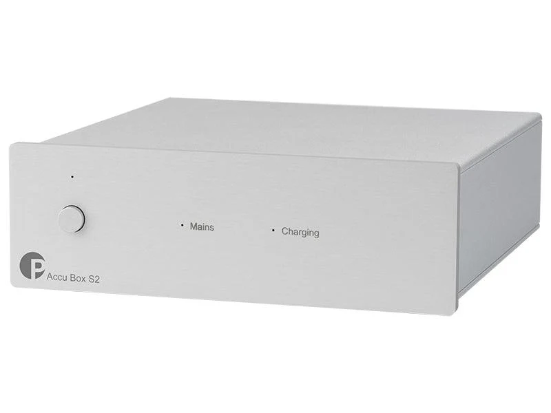 Pro-ject ACCU BOX S2 Silver Stadio di alimentazione lineare a batteria Audiophile dedicato agli stadi Phono serie S2, DS, DS2 e E, ai giradischi